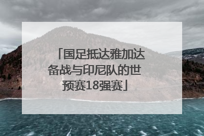 国足抵达雅加达备战与印尼队的世预赛18强赛