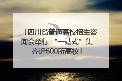 四川省普通高校招生咨询会举行 “一站式”集齐近600所高校