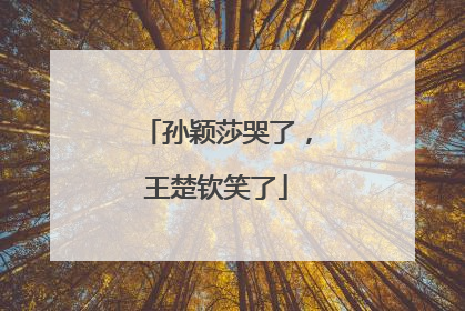 孙颖莎哭了，王楚钦笑了