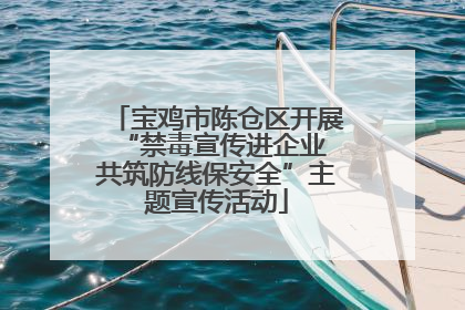 宝鸡市陈仓区开展“禁毒宣传进企业 共筑防线保安全”主题宣传活动