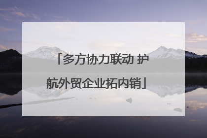 多方协力联动 护航外贸企业拓内销