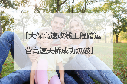 大保高速改线工程跨运营高速天桥成功爆破