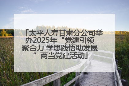 太平人寿甘肃分公司举办2025年“党建引领聚合力 学思践悟助发展”两当党建活动