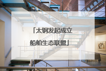 太钢发起成立船舶生态联盟