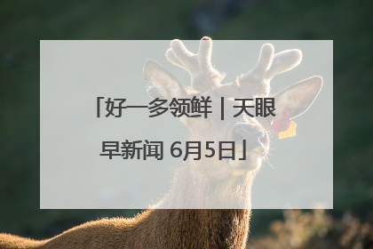 好一多领鲜｜天眼早新闻 6月5日