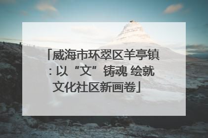 威海市环翠区羊亭镇：以“文”铸魂 绘就文化社区新画卷