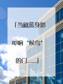 当藏蓝身影叩响“候鸟”的门……