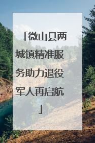 微山县两城镇精准服务助力退役军人再启航