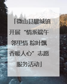 微山县驩城镇开展“情系端午邻里情 粽叶飘香暖人心”志愿服务活动