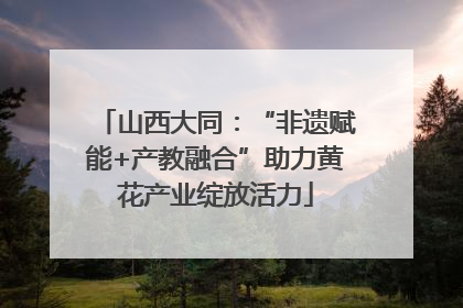 山西大同：“非遗赋能+产教融合”助力黄花产业绽放活力