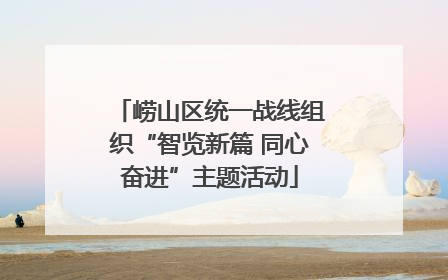 崂山区统一战线组织“智览新篇 同心奋进”主题活动