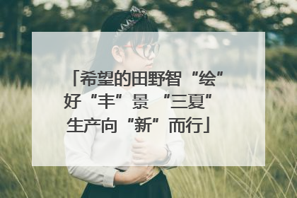 希望的田野智“绘”好“丰”景 “三夏”生产向“新”而行