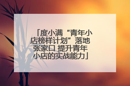 度小满“青年小店榜样计划”落地张家口 提升青年小店的实战能力