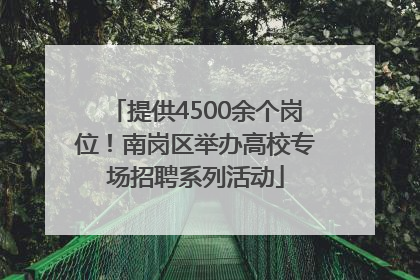 提供4500余个岗位！南岗区举办高校专场招聘系列活动