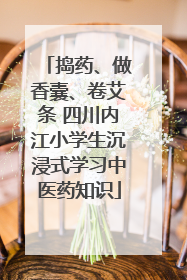 捣药、做香囊、卷艾条 四川内江小学生沉浸式学习中医药知识