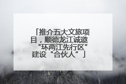 推介五大文旅项目，顺德龙江诚邀“环两江先行区”建设“合伙人”