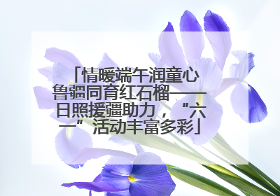 情暖端午润童心 鲁疆同育红石榴——日照援疆助力，“六一”活动丰富多彩