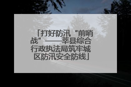 打好防汛“前哨战”——莘县综合行政执法局筑牢城区防汛安全防线
