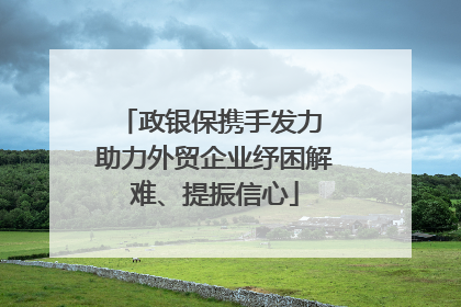 政银保携手发力 助力外贸企业纾困解难、提振信心