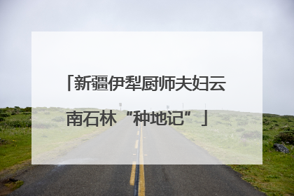 新疆伊犁厨师夫妇云南石林“种地记”