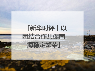 新华时评丨以团结合作共促南海稳定繁荣