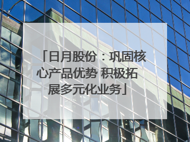 日月股份：巩固核心产品优势 积极拓展多元化业务
