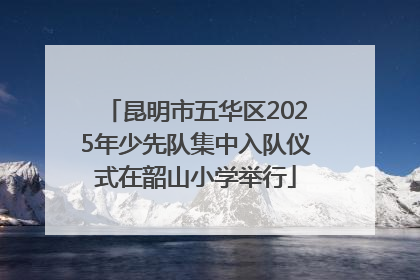 昆明市五华区2025年少先队集中入队仪式在韶山小学举行