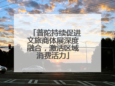 普陀持续促进文旅商体展深度融合，激活区域消费活力
