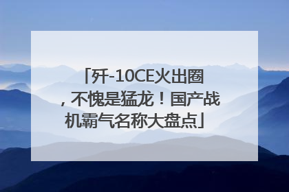 歼-10CE火出圈，不愧是猛龙！国产战机霸气名称大盘点