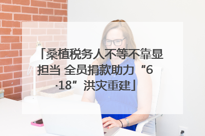 桑植税务人不等不靠显担当 全员捐款助力“6·18”洪灾重建