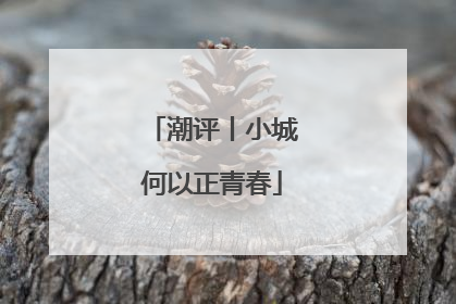 潮评丨小城何以正青春