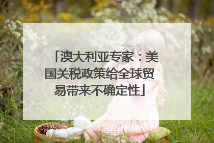 澳大利亚专家：美国关税政策给全球贸易带来不确定性