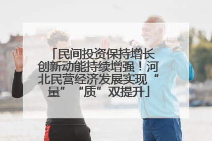 民间投资保持增长 创新动能持续增强！河北民营经济发展实现“量”“质”双提升