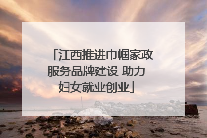 江西推进巾帼家政服务品牌建设 助力妇女就业创业