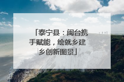 泰宁县：闽台携手赋能，绘就乡建乡创新图景