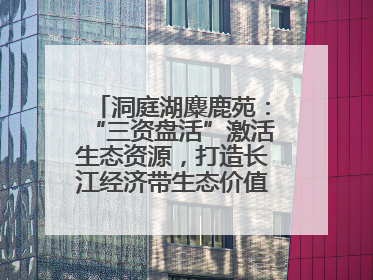 洞庭湖麋鹿苑：“三资盘活”激活生态资源，打造长江经济带生态价值转化新标杆