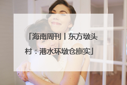 海南周刊丨东方墩头村：港水环墩仓廪实