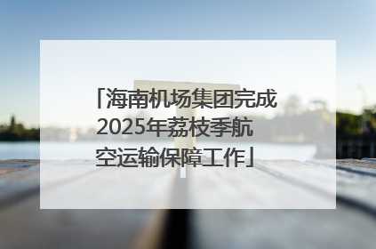 海南机场集团完成2025年荔枝季航空运输保障工作