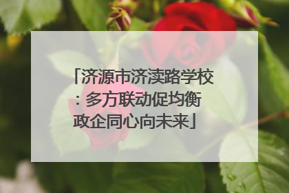 济源市济渎路学校：多方联动促均衡 政企同心向未来