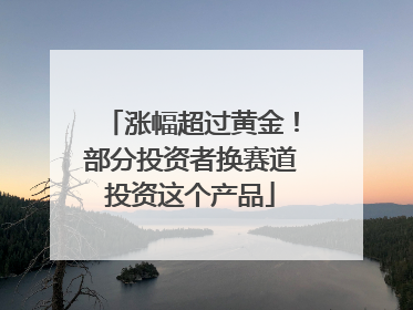 涨幅超过黄金！部分投资者换赛道投资这个产品