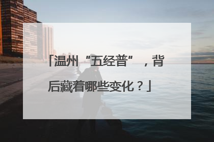 温州“五经普”，背后藏着哪些变化？
