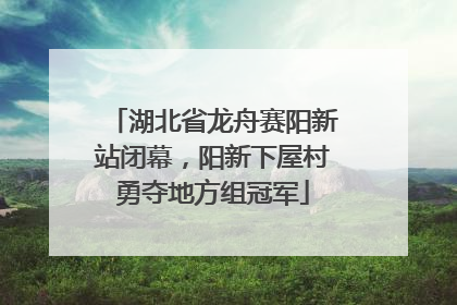湖北省龙舟赛阳新站闭幕，阳新下屋村勇夺地方组冠军