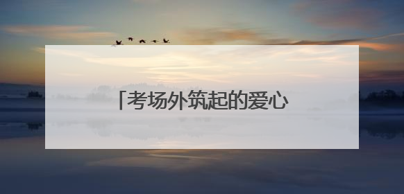 考场外筑起的爱心防线——向日葵志愿者协会护航高考