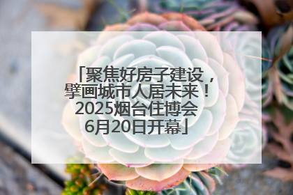 聚焦好房子建设，擘画城市人居未来！2025烟台住博会6月20日开幕