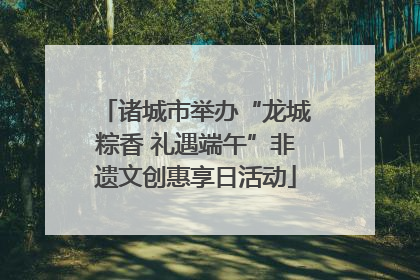 诸城市举办“龙城粽香 礼遇端午”非遗文创惠享日活动