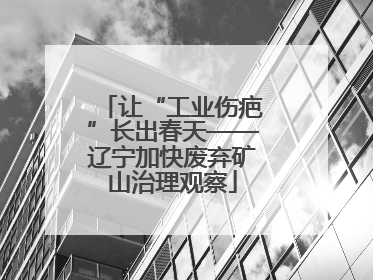 让“工业伤疤”长出春天——辽宁加快废弃矿山治理观察
