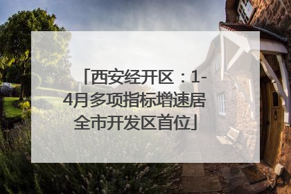 西安经开区：1-4月多项指标增速居全市开发区首位