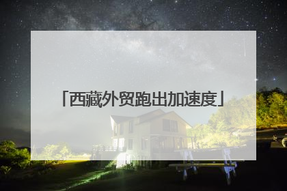西藏外贸跑出加速度