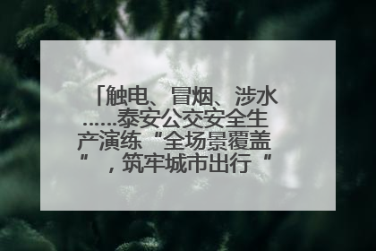 触电、冒烟、涉水……泰安公交安全生产演练“全场景覆盖”，筑牢城市出行“安全生命线”