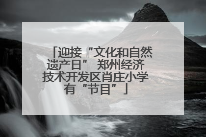 迎接“文化和自然遗产日” 郑州经济技术开发区肖庄小学有“节目”